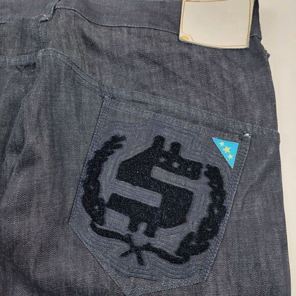 Vintage Y2K Shmack Baggy Wide Leg Jeans Mens 38x33 JNCO Southpole Skater Grunge - Picture 11 of 12